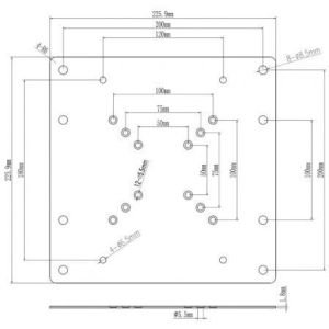 Soporte VESA 200x200 Aisens ACC001-289/ hasta 30kg