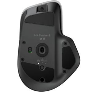 Ratón Ergonómico Inalámbrico Logitech MX Master 4/ Batería recargable/ Hasta 8000 DPI/ Grafito