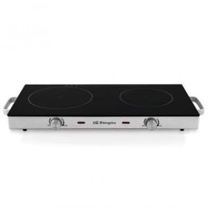 Vitrocerámica Orbegozo PCE6000/ 2 placas 170 y 205mm/ 1000W - 1800W