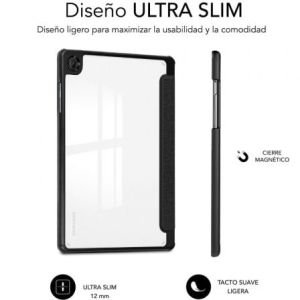 Funda Subblim Clear Shock Case para Samsung A11+/ Negra