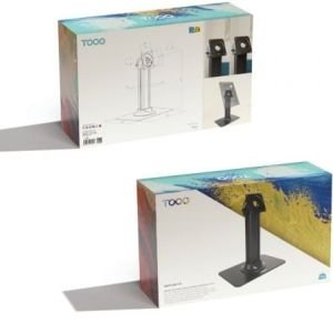 Soporte de Mesa para Marco Antirrobo de Tablet TooQ TQATC2601-B/ Negro